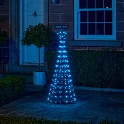 Sapin De Noël Cône Lumineux D’Extérieur De 1,5 M à Fonction Changement De Couleur 22 Sapin De Noël Cône Lumineux D’Extérieur De 1,5 M à Fonction Changement De Couleur -Éclairage Domestique L4F24020EU sapin de noel cone lumineux d exterieur de 1 5 m a 205 led multicolores 6