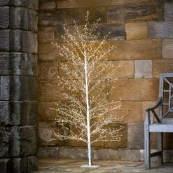 Ensemble D'Éclairage Festif Pour Porte D'Entrée 5 Ensemble D'Éclairage Festif Pour Porte D'Entrée -Éclairage Domestique L4F24022 arbre lumineux de 1 5 m style bouleau a 1350 micro led blanc chaud 5b2adac6 db73 4b86 871f 5c76ba7b675f