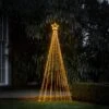 Sapin De Noël Cône Lumineux D’Extérieur De 2,4 M à 706 LED Blanc Chaud