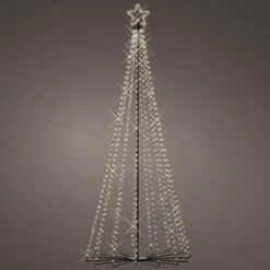 Sapin De Noël Cône Lumineux D’Extérieur De 2,4 M à 706 LED Blanc Chaud 5 Sapin De Noël Cône Lumineux D’Extérieur De 2,4 M à 706 LED Blanc Chaud -Éclairage Domestique L4F24029 sapin de noel cone lumineux d exterieur de 2 4m a 706 led blanc chaud