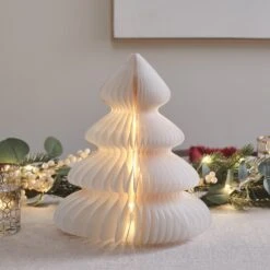 Sapin De Noël En Papier De 28 Cm 10 Sapin De Noël En Papier De 28 Cm -Éclairage Domestique L4F25009 sapin de noel en papier de 28 cm 4