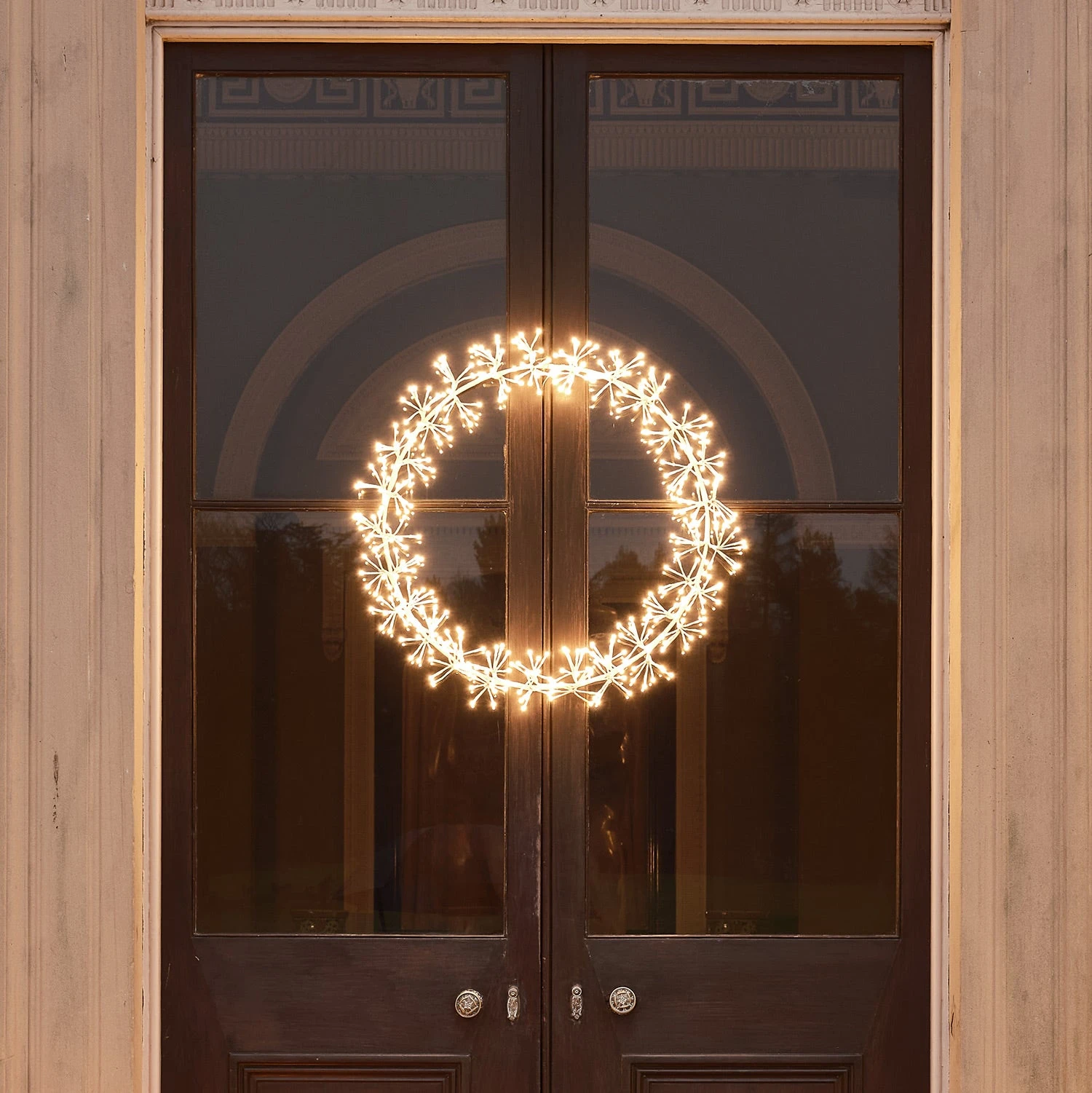 Grande Couronne Lumineuse Blanche De 78 Cm 1 Grande Couronne Lumineuse Blanche De 78 Cm