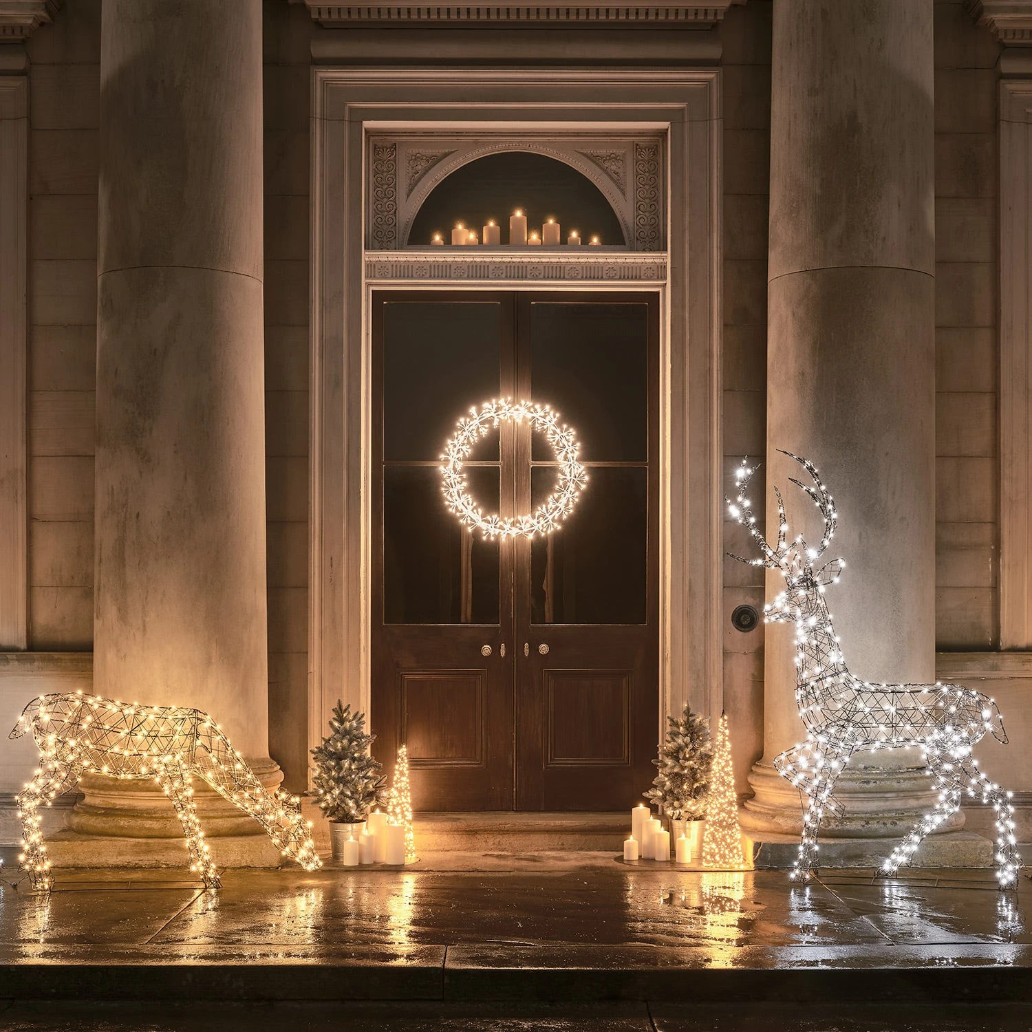 Grande Couronne Lumineuse Blanche De 78 Cm 2 Grande Couronne Lumineuse Blanche De 78 Cm – Image 2