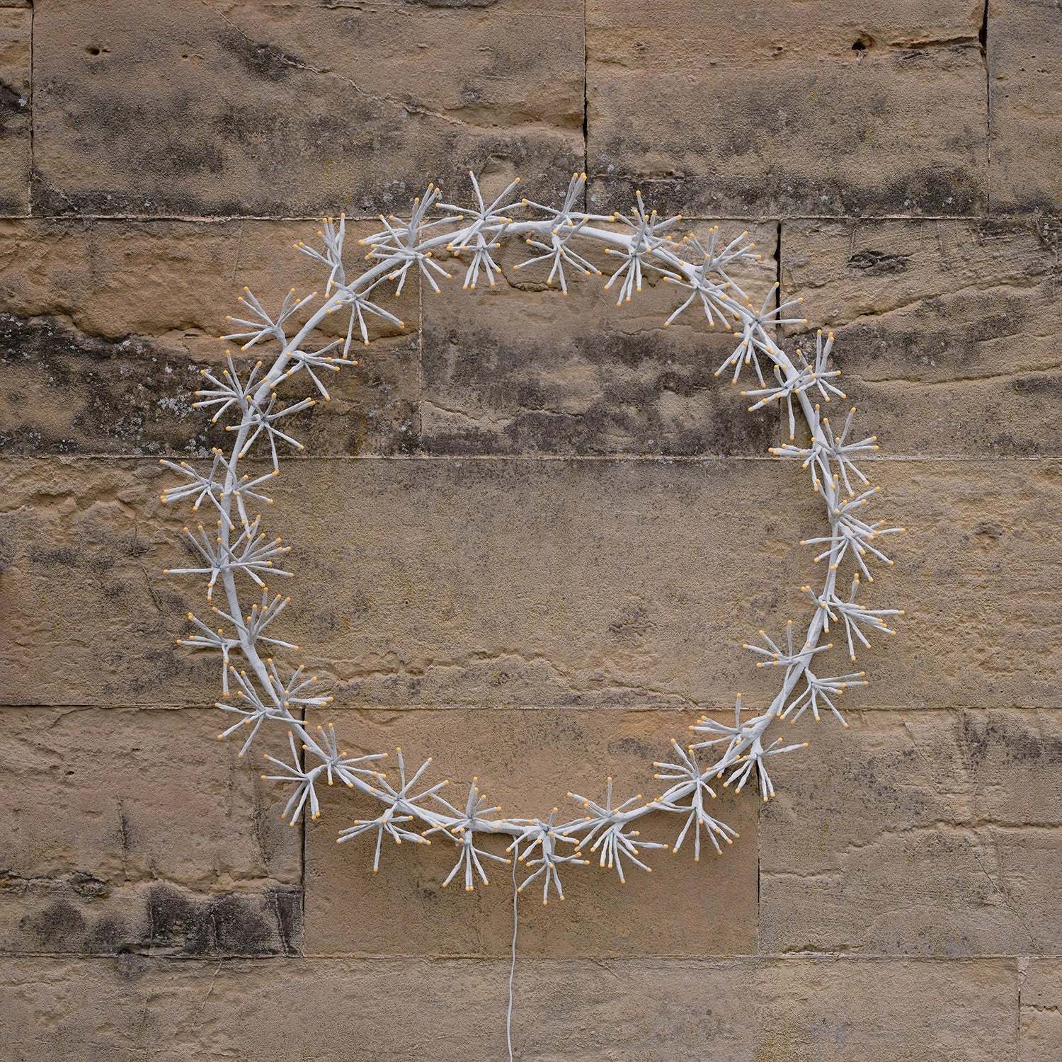 Grande Couronne Lumineuse Blanche De 78 Cm 6 Grande Couronne Lumineuse Blanche De 78 Cm – Image 6