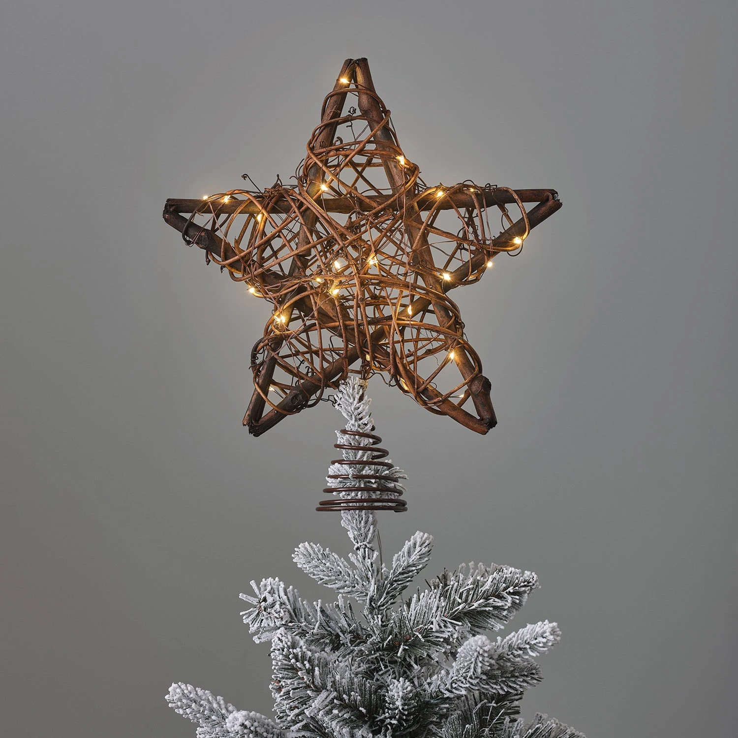 Lot De Décorations De Noël Lumineuses En Rotin 4 Lot De Décorations De Noël Lumineuses En Rotin – Image 4