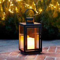 Malvern Lanterne De Jardin 15 Malvern Lanterne De Jardin -Éclairage Domestique LA17002 Table Outdoor LED Battery Candle Lantern Garden Close P1