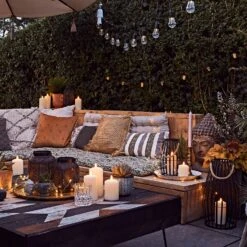 Lanterne D'Extérieur Canberra Avec Bougie TruGlow® 11 Lanterne D'Extérieur Canberra Avec Bougie TruGlow® -Éclairage Domestique LA20018 paysage jardin bougies et lanternes