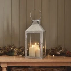 Grande Lanterne D'Extérieur Hayle En Métal, Avec Bougie TruGlow®