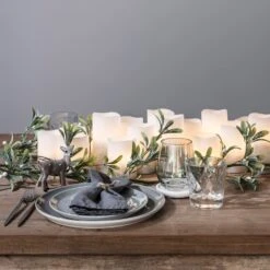 Guirlande De Gui Effet Givré Pré-illuminée 8 Guirlande De Gui Effet Givré Pré-illuminée -Éclairage Domestique LL GA1701 guirlande de gui effet givre pre illuminee de 1m50 4