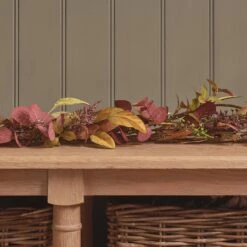 Lot De Couronne & Guirlande Automne-Hiver Pré-éclairées 20 Lot De Couronne & Guirlande Automne-Hiver Pré-éclairées -Éclairage Domestique LL GA25007 guirlande automne hiver pre eclairee de 1 5 metre 4