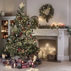 Couronne Automne Hiver Pré-éclairée De 60 Cm Avec Ruban -Éclairage Domestique LL WR24005 couronne automne hiver pre eclairee de 60 cm avec ruban 1 da61a067 8ba2 4e0b 9c76 b73c97ad7755