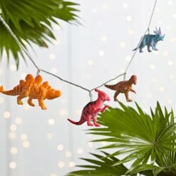 Guirlande Lumineuse Dinosaure Avec 12 LED Blanc Chaud -Éclairage Domestique LL20003 12 LED Plastic Dinosaur String Lights