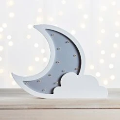 Lampe De Chevet Nuage Et Lune à LED 7 Lampe De Chevet Nuage Et Lune à LED -Éclairage Domestique LL20011 LED moon night light tabletop off