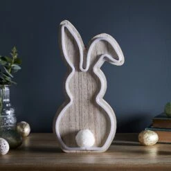 Lampe Néon Lapin En Bois 5 Lampe Néon Lapin En Bois -Éclairage Domestique LL21014 Deco de paques lampe neon lapin en bois 1