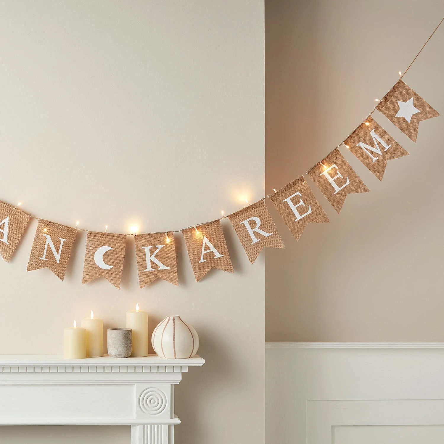 Banderole à Fanions - Ramadan Kareem Avec LED 2 Banderole à Fanions - Ramadan Kareem Avec LED – Image 2