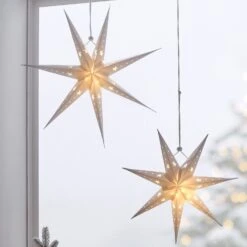 3 Étoiles De Noël En Papier à Micro LED -Éclairage Domestique LL22055 etoiles de noel en papier a micro led