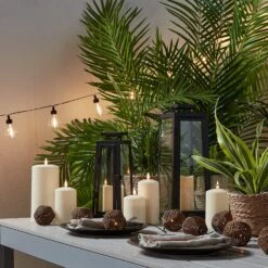 Guirlande Guinguette Vintage à Piles Avec 20 Ampoules Blanc Chaud 11 Guirlande Guinguette Vintage à Piles Avec 20 Ampoules Blanc Chaud -Éclairage Domestique LL23004 guirlande guinguette vintage suspendue en hauteur deco estivale