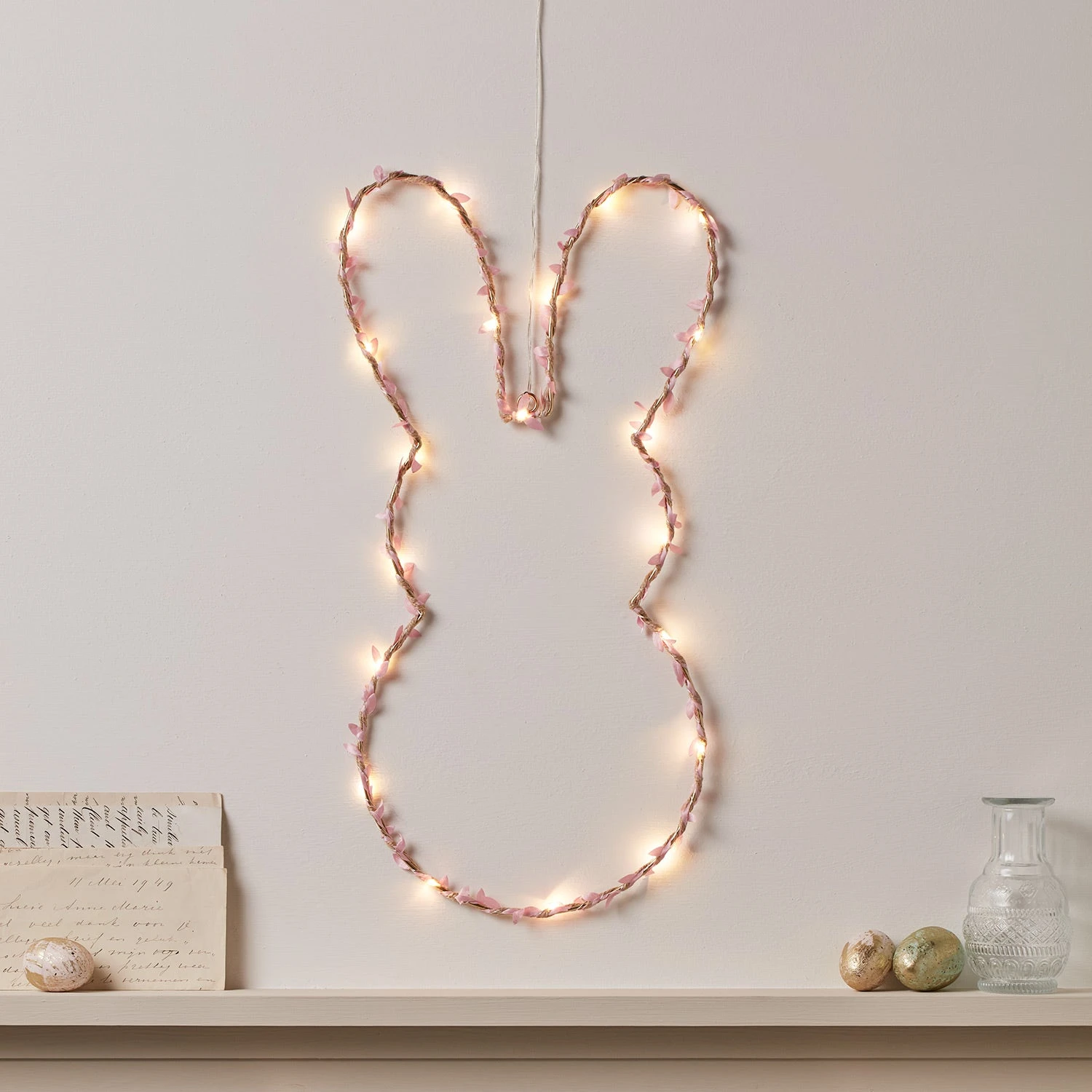 Couronne Lapin De Pâques Lumineuse 1 Couronne Lapin De Pâques Lumineuse