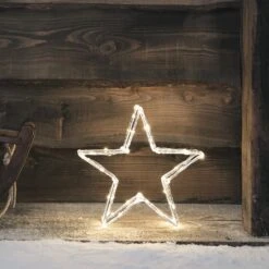 Étoile Lumineuse Autoportante De 30 Cm En Acrylique