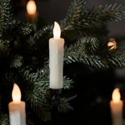 10 Bougies Ivoire Pour Arbre De Noël