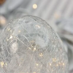Œuf De Pâques Lumineux En Verre Craquelé -Éclairage Domestique LL25002 oeuf de paques lumineux en verre craquele 4