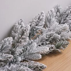 Guirlande De Noël Enneigée De 1,5 M, à LED Blanc Chaud -Éclairage Domestique LL25010 guirlande de noel enneigee de 1 5 m a led blanc chaud 4