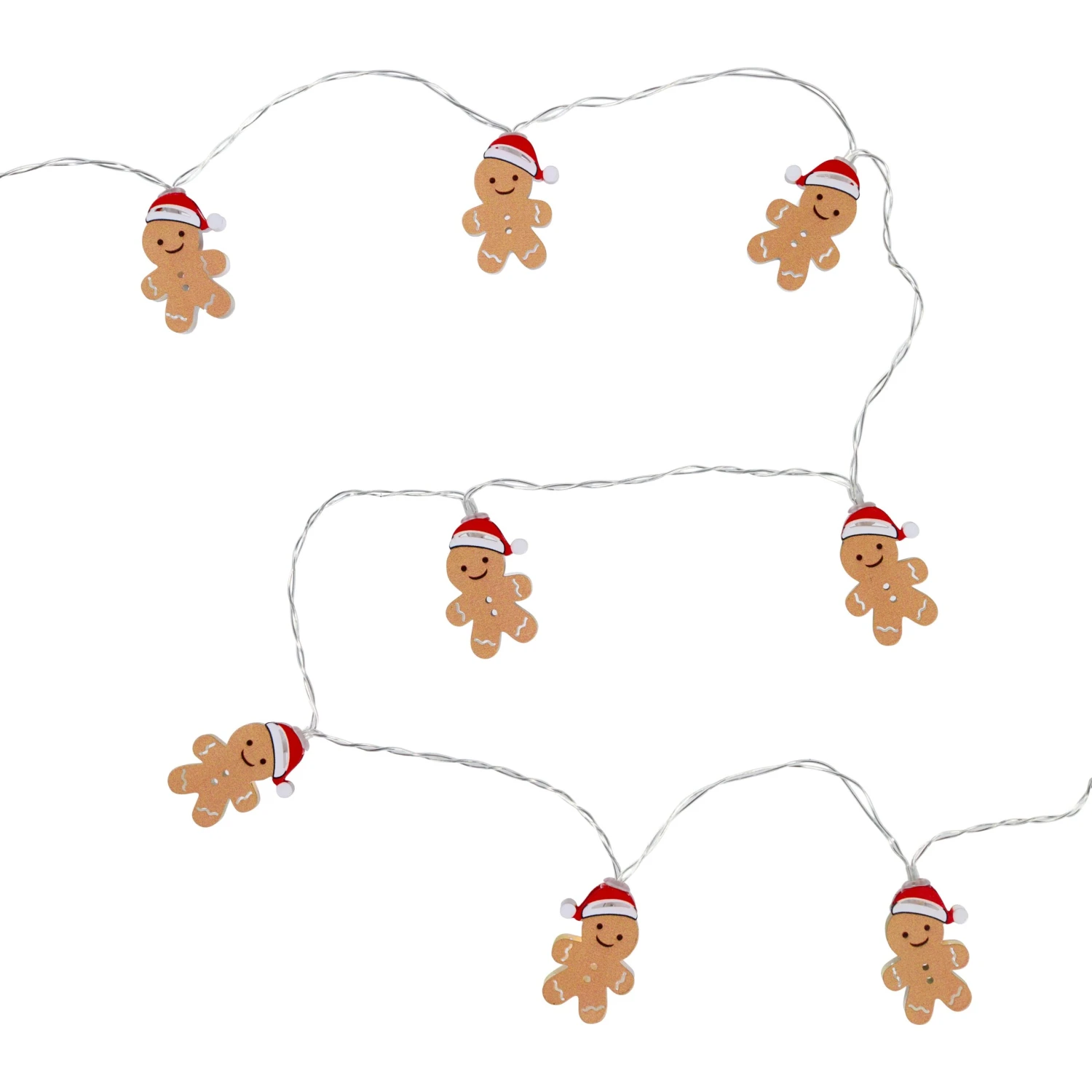 Guirlande Lumineuse 10 LED Bonhommes Pain D’Épices 5 Guirlande Lumineuse 10 LED Bonhommes Pain D’Épices – Image 5