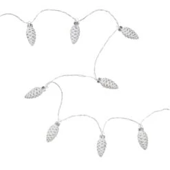 Guirlande Lumineuse 10 LED Pommes De Pin En Verre 13 Guirlande Lumineuse 10 LED Pommes De Pin En Verre -Éclairage Domestique LL25015OFF