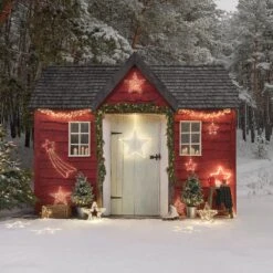 2 X Lot De 3 Étoiles Lumineuses Suspendues D’Extérieur à Piles 7 2 X Lot De 3 Étoiles Lumineuses Suspendues D’Extérieur à Piles -Éclairage Domestique LL25020 lot de 3 etoiles lumineuses suspendues d exterieur a piles 2