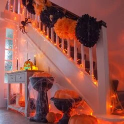 Guirlande Lumineuse Core Connect 50m 500 LED Ambre Câble Transparent Raccordable -Éclairage Domestique ML100AC Orange halloween amber fairy lights hallway pumpkins P6 f02a29fa f6f7 47ef 9c64 e350e2246c14