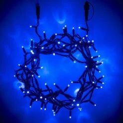 Guirlande Lumineuse Core Connect 10m 100 LED Bleue Câble Vert Raccordable