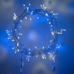 Guirlande Lumineuse Core Connect 10m 100 LED Bleue Et Blanche Câble Transparent Raccordable