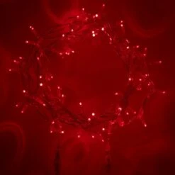 Guirlande Lumineuse Core Connect 10m 100 LED Rouge Câble Transparent Raccordable