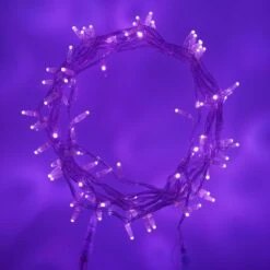 Guirlande Lumineuse Core Connect 20m 200 LED Violette Câble Transparent Raccordable