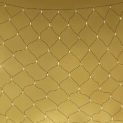 Filet Lumineux Core Connect 2m X 2m 140 LED Blanc Chaud Câble Vert Raccordable -Éclairage Domestique ML140YWG Warm White LED Net Light P5