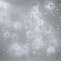 Rideau Lumineux Core Connect 2m X 2m 192 LED Blanche Câble Transparent Raccordable 6 Rideau Lumineux Core Connect 2m X 2m 192 LED Blanche Câble Transparent Raccordable -Éclairage Domestique ML192WC White LED Connectable Christmas Curtain Light Main 1 P3