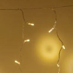 Rideau Lumineux Core Connect 2m X 2m 192 LED Blanc Chaud Câble Transparent Raccordable 8 Rideau Lumineux Core Connect 2m X 2m 192 LED Blanc Chaud Câble Transparent Raccordable -Éclairage Domestique ML192YWC Warm White LED Connectable Curtain Light Lightweight P3