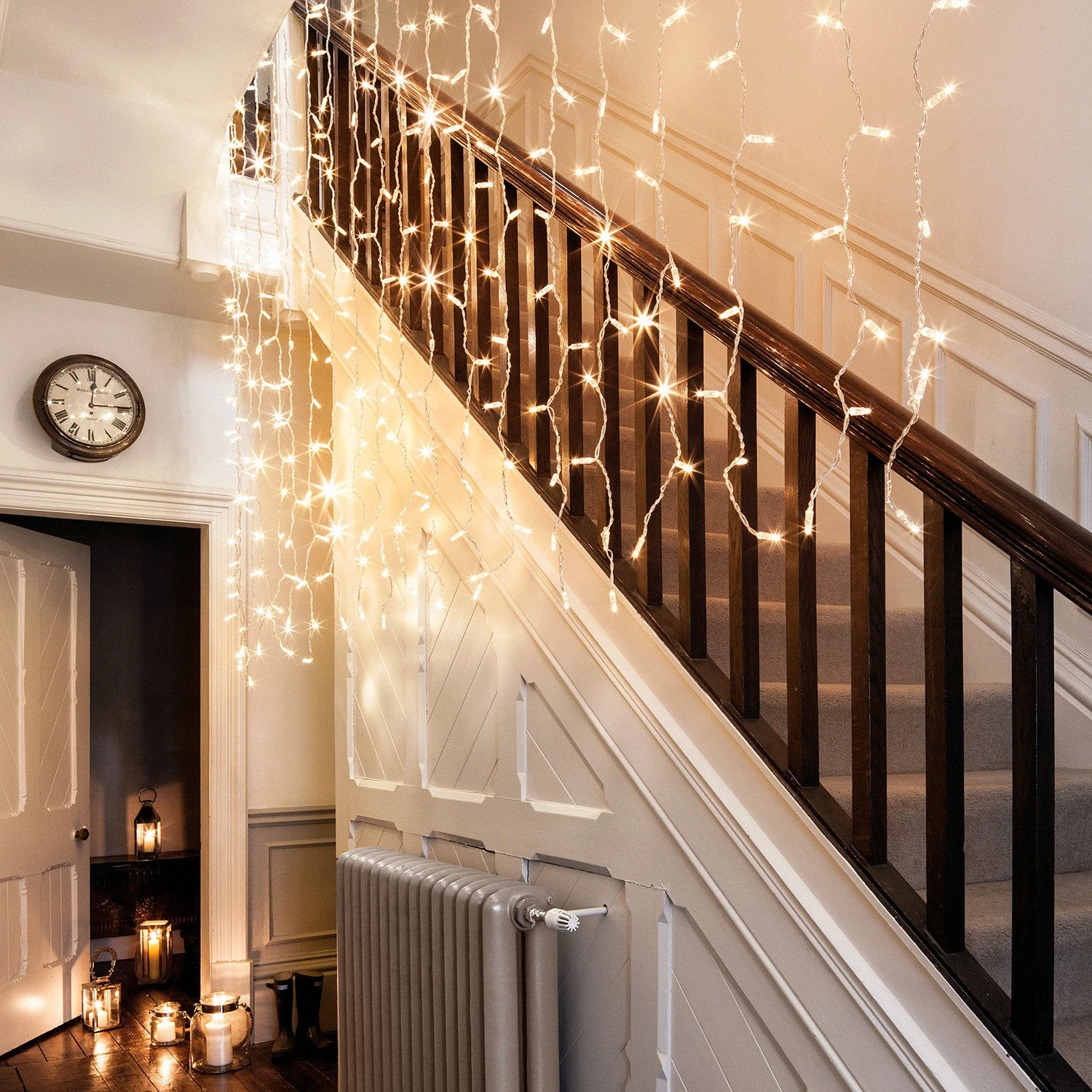 Rideau Lumineux Core Connect 2m X 3m 288 LED Blanc Chaud Câble Transparent Raccordable 2 Rideau Lumineux Core Connect 2m X 3m 288 LED Blanc Chaud Câble Transparent Raccordable – Image 2