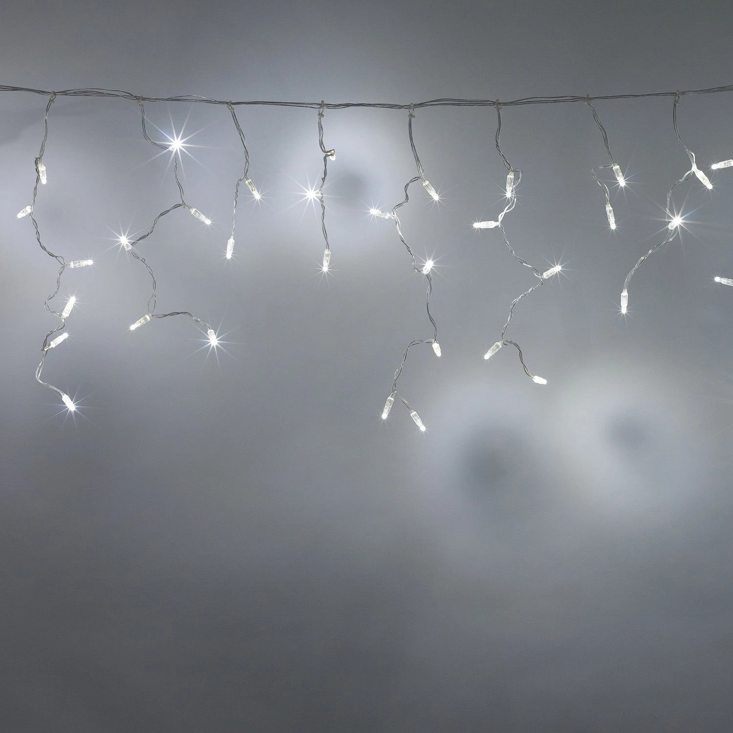 Guirlande Stalactite Core Connect 2m 64 LED Blanche Câble Transparent Raccordable 3 Guirlande Stalactite Core Connect 2m 64 LED Blanche Câble Transparent Raccordable – Image 3