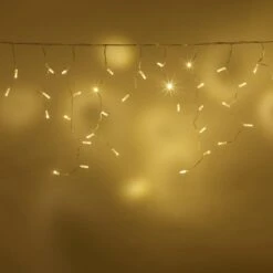 Guirlande Stalactite Core Connect 2m 64 LED Blanc Chaud Câble Transparent Raccordable 11 Guirlande Stalactite Core Connect 2m 64 LED Blanc Chaud Câble Transparent Raccordable -Éclairage Domestique ML64YWC Warm White LED Icicle Light christmas wall P8