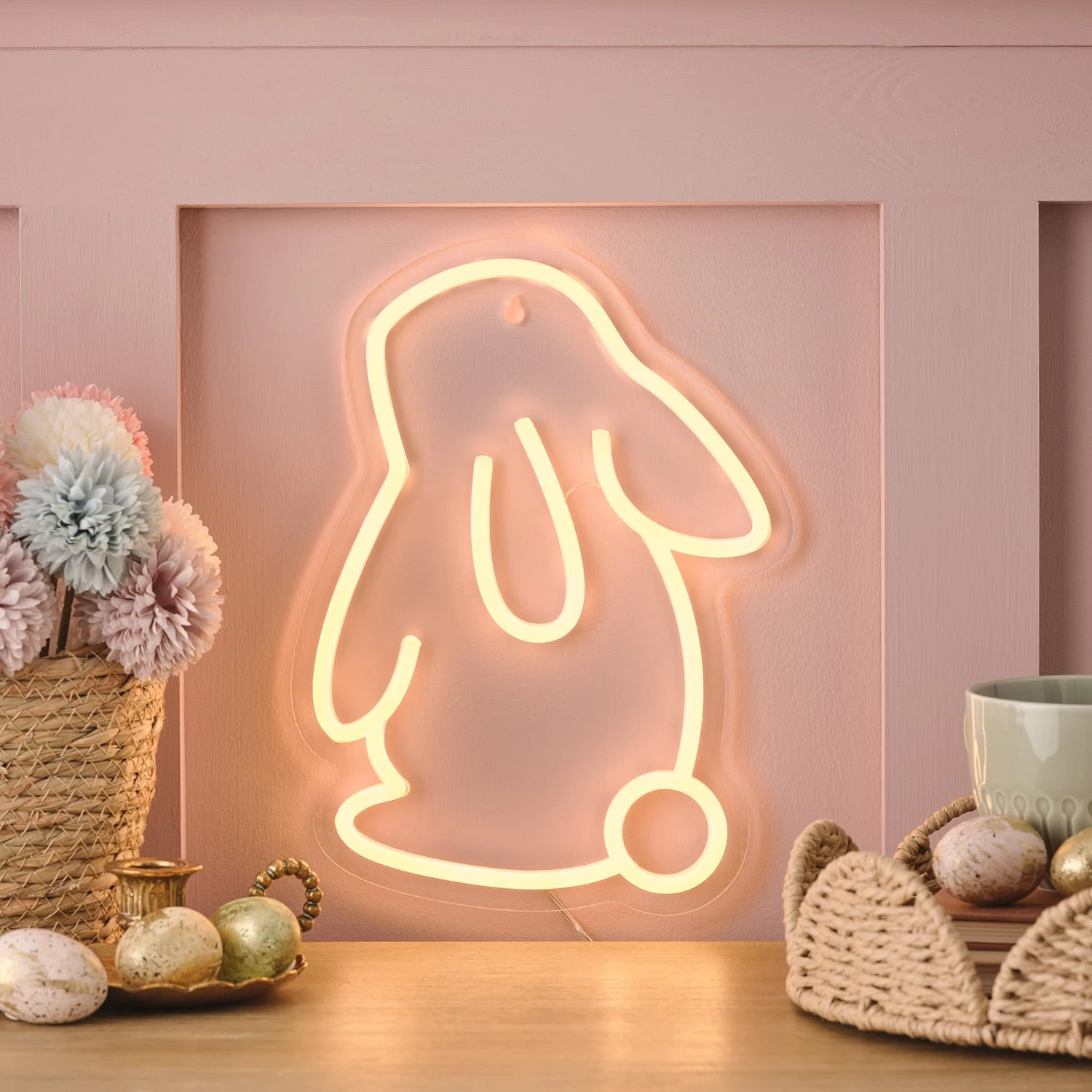 Lampe Néon Murale En Forme De Lapin 1 Lampe Néon Murale En Forme De Lapin