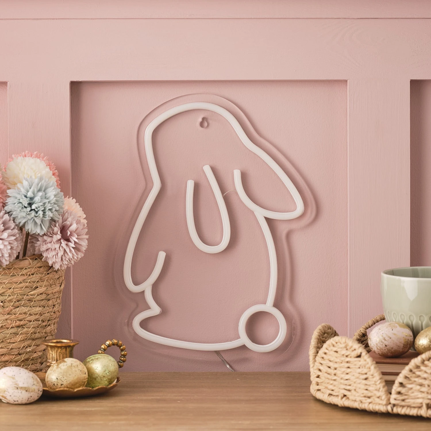 Lampe Néon Murale En Forme De Lapin 6 Lampe Néon Murale En Forme De Lapin – Image 6
