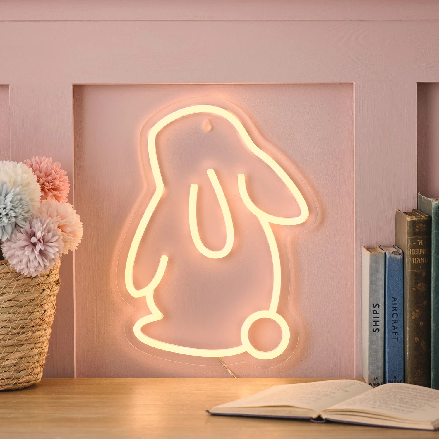 Lampe Néon Murale En Forme De Lapin 4 Lampe Néon Murale En Forme De Lapin – Image 4