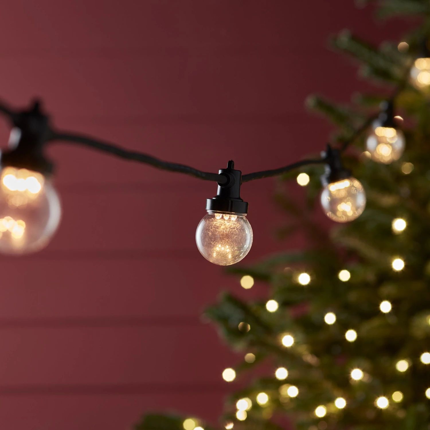 Guirlande Guinguette Pro Connect IP67 De 30m 60 LED Blanc Chaud Câble Noir Raccordable Ampoules Transparentes 1 Guirlande Guinguette Pro Connect IP67 De 30m 60 LED Blanc Chaud Câble Noir Raccordable Ampoules Transparentes