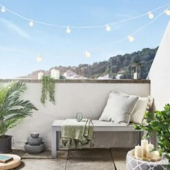 Guirlande Guinguette Pro Connect 30m 60 LED Blanc Chaud Câble Blanc Raccordable 7 Guirlande Guinguette Pro Connect 30m 60 LED Blanc Chaud Câble Blanc Raccordable -Éclairage Domestique PR10 2YWW Guirlande guinguette pro connect blanc chaud cable blanc sur balcon avec fontaine et bougies 600x600 f406c290 697e 4ff1 b205 a655fb7b8f5c