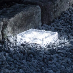 4 Grands Pavés Lumineux Solaires LED Blanches 6 4 Grands Pavés Lumineux Solaires LED Blanches -Éclairage Domestique SB 601 grands paves lumineux solaires led blanc P1