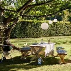 Lot De 3 Lampions Solaires LED MiamiEcume Blanche -Éclairage Domestique SL16009 3 white solar chinese hanging lanterns garden P3