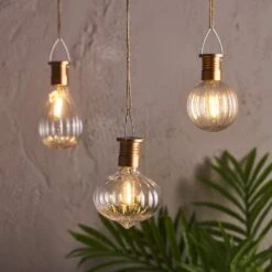 Lot De 3 Ampoules Solaires à Suspendre