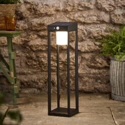 Grande Lanterne Solaire Milan, Noire Classique De 50 Cm -Éclairage Domestique SL24005 Grande Lanterne Solaire Noire Classique de 50 cm Rechargeable par USB 7