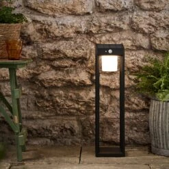 Grande Lanterne Solaire Milan, Noire Classique De 50 Cm -Éclairage Domestique SL24005 Grande Lanterne Solaire Noire Classique de 50 cm Rechargeable par USB 9